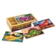 Деревянный пазл 4 в 1 Melissa&Doug "Динозавры" 12х4 элементов 15х20 см MD3791 - изображение 2