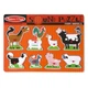 Звуковой пазл для малышей Melissa&Doug" Животные на ферме" деревянные элементы - изображение 1