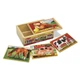 Деревянный пазл 4 в 1 Melissa&Doug "Животные на ферме" 12х4 элементов 15х20 см MD13793 - изображение 2