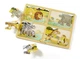 Деревянный пазл в рамке Melissa & Doug «Сафари» 4 в 1 MD9366 - изображение 1
