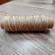 Нитка вощеная плоская 0,8 мм 50 м 150D/16 хаки цвет нить для шитья кожи (2597) - изображение 2
