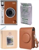 Набір Fujifilm INSTAX MINI EVO Hybrid Brown фотокамера миттєвого друку / картридж 10 фото / чохол коричневий / фотоальбом бежевий - зображення 1