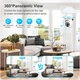 Розумна поворотна 3MP 4XЗум Wi-Fi камера лампочка в цоколь E27 для відеоспостереження з відстеженням руху Бездротова ZS031A 562 - зображення 4