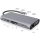 Док-станція PD90W TypeC на HDMI USB 3.0 / 2.0 LAN VGA для MacBook Apple (TypeC-HUB-11-in-1c) - зображення 2