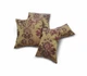 Комплект декоративних подушок Firanka Damask 35х32см 2шт 30х20см 1шт 33х17см 1шт золотий з теракотовим (п_0448) - зображення 1