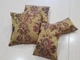 Комплект декоративних подушок Firanka Damask 35х32см 2шт 30х20см 1шт 33х17см 1шт золотий з теракотовим (п_0448) - зображення 2
