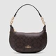 Сумка багет женская из натуральной кожи средняя Coach Payton Hobo In Signature Canvas BG-COA-36 Коричневая (195093757686) - изображение 1