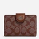 Кошелек женский для карточек Coach Medium Corner Zip Walle 10002 Коричневый (195031163630) - изображение 1