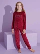 Подростковая теплая велюровая пижама для девочки Tarik 2786_bordo 152 см Бордовая (6520734006831) - изображение 1