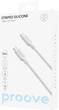 Кабель Proove Striped Silicone Type-C to Type-C 60 Вт 1 м White (577230003) - изображение 2
