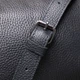 Классическая сумка кросс-боди из зернистой натуральной кожи Shvigel 22842 Черная - изображение 11