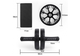 Ролик для пресса EasyFit BLM двойной черный - изображение 3
