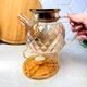 Заварочный чайник для плиты 1л + подставка для подогрева свечой - изображение 2