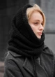 Женский Шарф Черный Стаф Однотонный Базовый Зимний Staff Black Универсальный (312886) - изображение 1