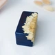 Деревянная коробочка-шкатулка для свадебных обручальных колец из эпоксидной смолы на свадьбу Unity Blue двух - изображение 8