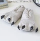 Капці з кігтями лапи кігурумі Kigurumi Домашні Для дівчаток Сірий Плюшеві Тканинні 35-38 (3044/1) - зображення 2