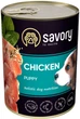 Вологий корм для цуценят Savory з куркою 400 г (4820232630556)A - изображение 1