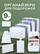 Органайзер для одежды, обуви, белья и косметики 9в1 кактусы 3DTOYSLAMP - изображение 1