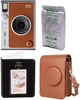 Набор Fujifilm INSTAX MINI EVO Hybrid Brown фотокамера мгновенной печати / картридж 10 фото / чехол коричневый / фотоальбом - изображение 1