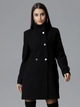 Пальто жіноче Figl M623 XL Чорне (5902194357197) - зображення 1