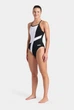 Купальник жіночий Arena DIAMOND SWIMSUIT LIGHTDROP BAC 007757-510-44 174см Чорно-білий - зображення 6