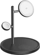 Беспроводное зарядное устройство - док-станция ANKER Maggo 3-in-1 Wireless Charging Station черная - изображение 4