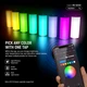 Магнитная портативная ручная лампа для съемки NEEWER TL97C RGB 4,5Вт 11см 2500-8500К с APP управлением - изображение 5