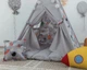 Дитячий вігвам намет будиночок для хлопчика Космос з матрасом БОН БОН сірий - зображення 5