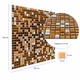 Мозаїка дзеркальна Мідна 298×298×4,5 мм – самоклеюча SW-00002370 - зображення 1