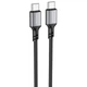 Кабель USB Type-C до USB Type-C / Провід шнур Юсб Тайп сі на Юсб Тайп сі для швидкої зарядки та передачі даних 1м G5 - зображення 1