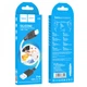 USB Data-Кабель HOCO X90 Cool silicone charging data cable 2.4A 1m, White - зображення 4