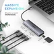 Hub UGREEN CM195 Type-C to 2 Ports USB3.0-A Hub + HDMI + TF / SD with PD Power Supply, Space Gray - зображення 3