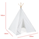 Wigwam dla dzieci Boppi Teepee Szary (5060459741881) - obraz 4