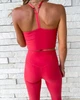 Спортивный комплект Abercrombie & Fitch (топ, леггинсы) AF9136W M Коралловый - изображение 6