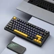 Клавиатура Aula F75 Gasket Greywood V3 switch Hot-Swap PBT Wireless/Bluetooth/USB Black (6948391208626) - изображение 6
