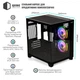 Корпус Qube reef argb, Black, MiniTower, без бп, для microATX / mini-ITX, 1xUSB 3.0 / 2xUSB 2.0, макс. cpu - 160 мм / vga - 320 мм, 4x120 мм, передняя и боковая стенки из закаленного стекла (reef_gbnu3) - изображение 7