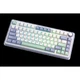 Клавиатура Aula F75 Gasket Greywood V3 switch Hot-Swap PBT Wireless/Bluetooth/USB White (6948391208640) - изображение 5