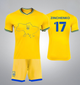 Футбольна форма дитяча Lion Zinchenko (Зінченко) 17 збірної України 24/25, розмір 16 на зріст 95-105 см, жовта (TNC-17-2-16) - зображення 1