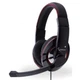 Наушники Gembird MHS-U-001 USB 2.0, накладные, регулятор громкости, кабель 2 м Black/Purple - изображение 2