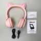 Беспроводные наушники Cat Ear Borofone BO18 Розовый - изображение 2