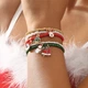 Набір новорічних браслетів з підвіскою дзвіночки "Festive Christmas" Honey Fashion Accessories різнокольоровий (120270) - изображение 6