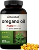 Олія орегано з маслом чорного кмину преміум-класу NatureBell Oregano Oil with Black Seed Oil 360 капсул - зображення 1