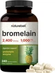 Протеолітичні ферменти для травлення преміум-класу NatureBell Bromelain 1,000mg 240 капсул - зображення 1