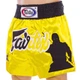 Шорти для тайського боксу та кікбоксингу FAIRTEX BS0638 (сатин, нейлон, р-р XL, Жовтий) (BS0638_Жовтий_XL) - изображение 1