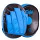 Лапа Вигнута кругла (2шт) шкіряна FAIRTEX BO-9483 (кріплення на липучці, р-р 20x17x4.5см, Чорний-синій) (BO-9483_Чорний-синій) - изображение 1