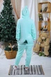 Пижама кигуруми My Kigu Женская Теплая Аниме Xiao Genshin Impact Геншин Импакт Сяо Бирюзовый размер M 155-165 см (111941) - изображение 5