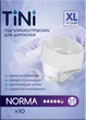 Подгузники-трусики для взрослых TINI NORMA, размер XL, количество 10 шт/уп - изображение 3