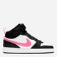 Підліткові високі кеди для дівчинки Nike Court Borough Mid 2 (Gs) CD7782-005 39 (6.5US) Чорні (194953181241) - зображення 1