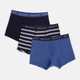 Набор трусов боксеров мужских хлопковых GANT Stripe Trunk 3-Pack 902433023-433 S 3 шт Синий (7325707764288) - изображение 1