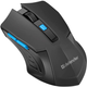 Компьютерная мышка беспроводная Defender Accura MM-275, USB, оптическая, 1600 dpi, 6 кнопок, 1xAA Black/Blue - изображение 1